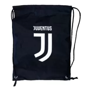 Image of Juventus FC Crest Gym Bag (One Size) (Black)