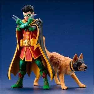 Image of Robin and Ace the Bat Hound ArtFX Statue