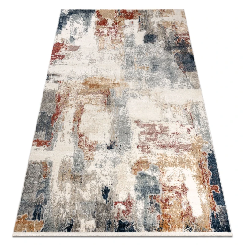 Image of RugsX Distin 0144B White / Rose / Powder Modern Carpet - Abstraction, Vintag 120X170 Cm