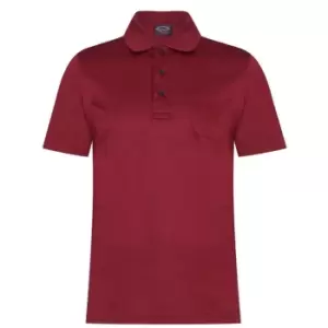 Image of Paul And Shark Tonal Polo Shirt - Red
