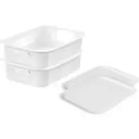 Image of SmartStore Storage Basket Plastic White 28 (W) x 37 (D) x 13 (H) cm 31857813184781