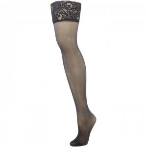 Image of Charnos Run resist 10 denier hold ups - Black