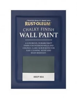 Image of Rust-Oleum Chalky Finish Wall Paint Tester Sachet ; Deep Sea