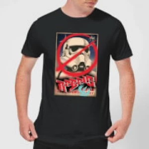 Image of Star Wars Rebels Poster Mens T-Shirt - Black - XL