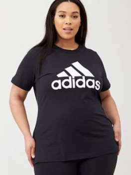 Image of adidas BOS Co Tee - Black, Size 1X, Women