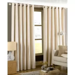 Image of Riva Home Imperial Ringtop Curtains (90x90 (229x229cm)) (Cream)