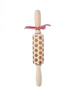 Image of Gisela Graham Snowflake Press Rolling Pin