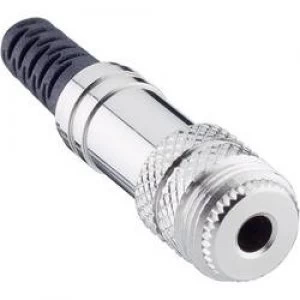 Image of 3.5mm audio jack Socket straight Number of pins 3 Stereo Silver Lumberg 1522 01