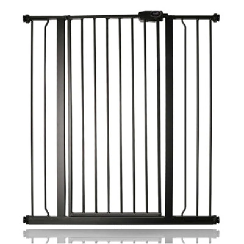 Image of Bettacare Child And Pet Gate, 94.3Cm - -101.9Cm, Matt Black, Extra Tall Gate 104Cm In Height, Pressure Fit Stair Gate