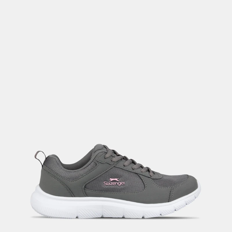 Image of Slazenger Force Mesh Womens Trainers - Grey Grey 4
