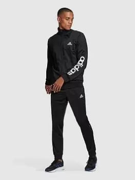 Image of adidas Linear Sleeve Tracksuit - Black Size XL Men