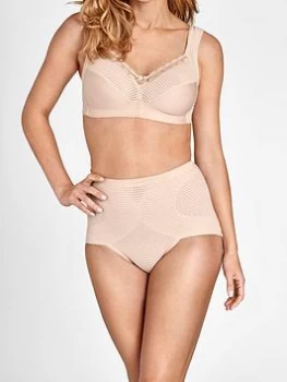 Image of Miss Mary of Sweden Miss Mary Of Sweden Diamond Non Wired Cotton Bra With Cumfort Straps, Beige, Size 48B, Women