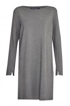 Image of French Connection Lula Tiff Slash Neck Dress Grey