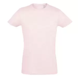 Image of SOLS Mens Regent Slim Fit Short Sleeve T-Shirt (L) (Heather Pink)