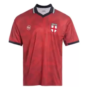 Image of Classicos de Futebol England Retro Fan Shirt Mens - Red