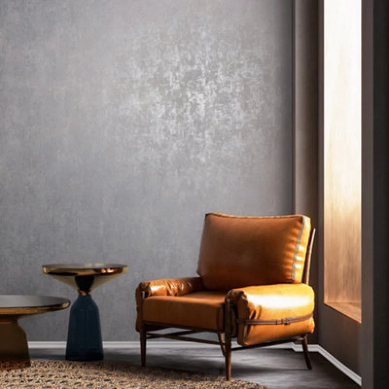 Image of Galerie Industrial Effects Greige Metallic Industrial Texture Wallpaper Roll