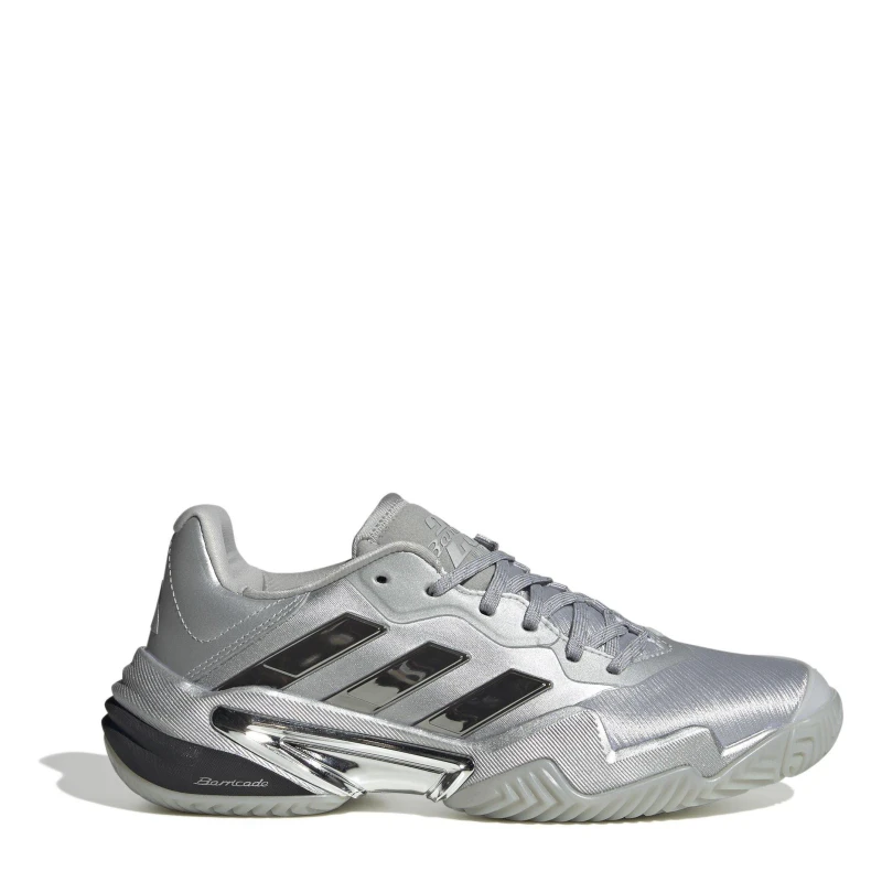 Image of adidas Barricade 13 Silver Edition Tennis Shoes Womens Silver met/Grey female 4 (36.7)