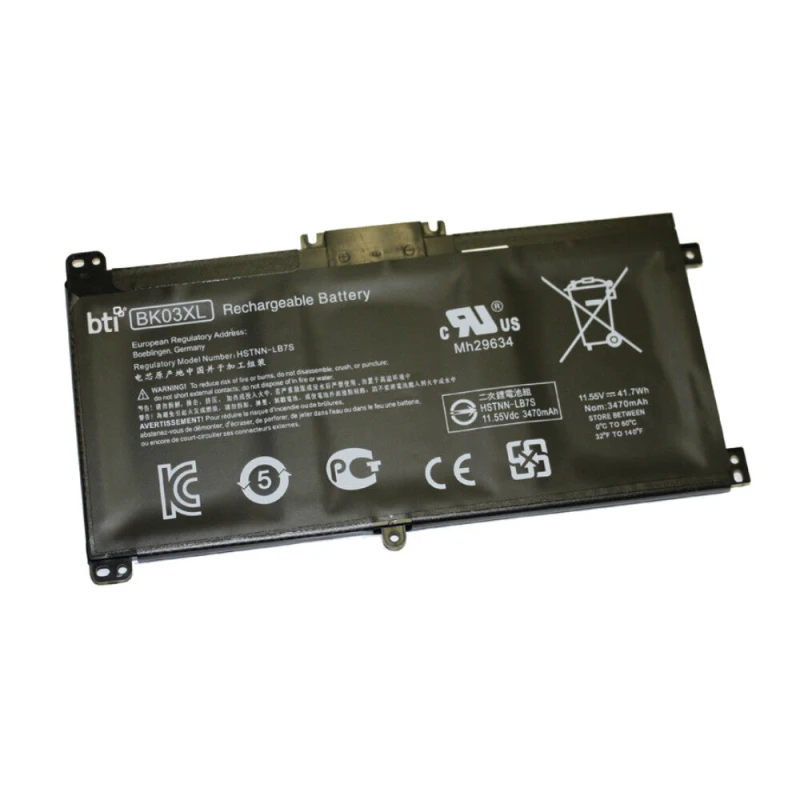 Image of BTI BTI 916366-421 compatible 41.7Wh 3-cell battery for HP Pavilion X360 14-BA 916366-421-BTI