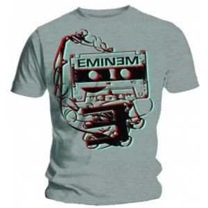 Image of Eminem Tape Mens Grey T Shirt: Medium