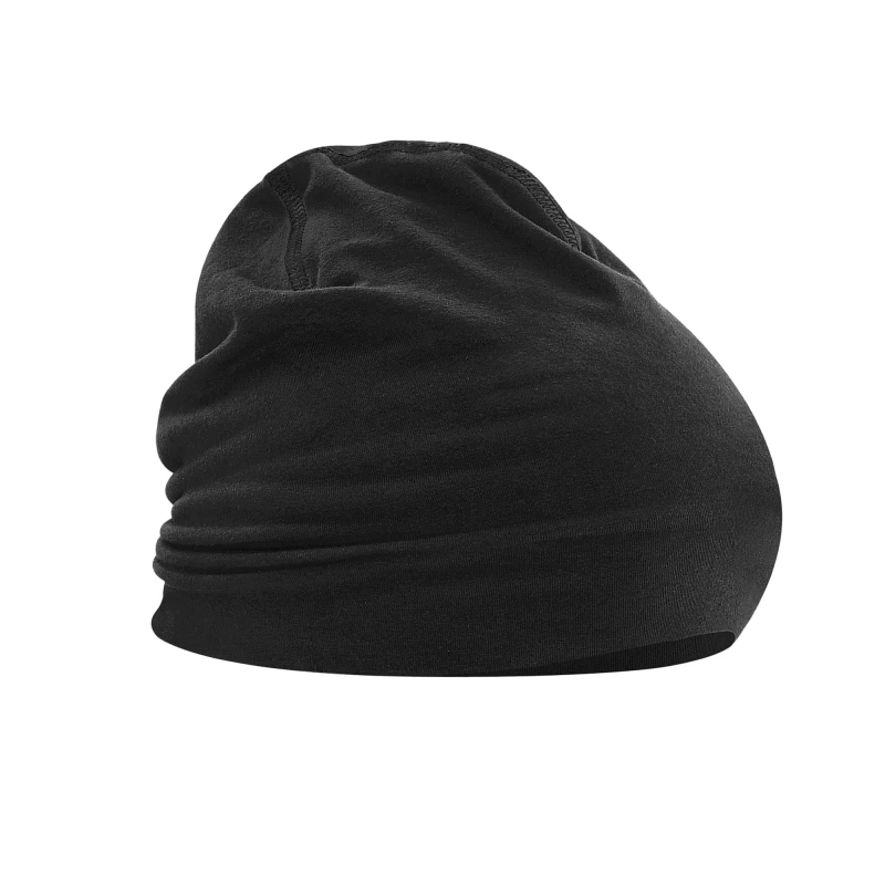 Image of Beechfield Beechfield Men Hemsedal Cotton Beanie in Black One Size Male 5063377395679
