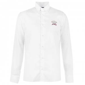 Image of Paul And Shark Crew Sleeve Shirt - White 010
