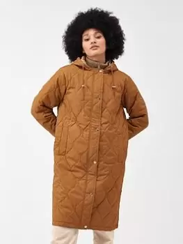 Image of Regatta Giovanna Fletcher - Jaycee Longline Padded Jacket - Brown, Size 12, Women