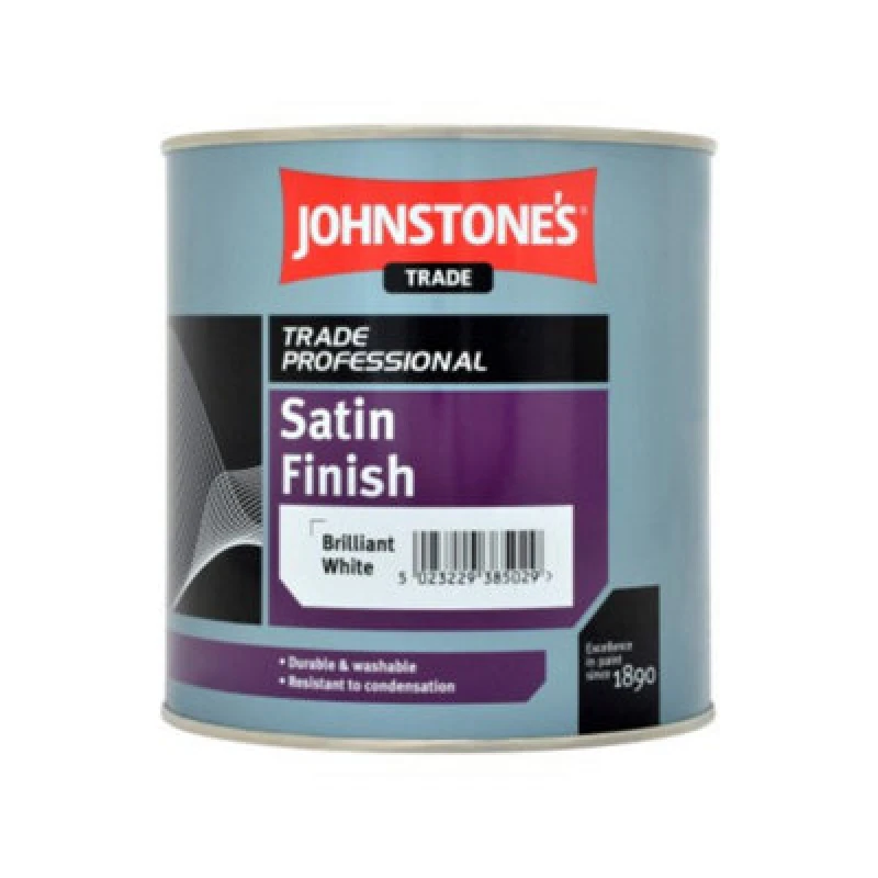 Image of Johnstone's Trade Johnstones Trade Satin Finish Brilliant White 1L