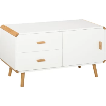 Image of Homcom - Modern TV Stand w/ Drawers Media Console Table Entertainment Center