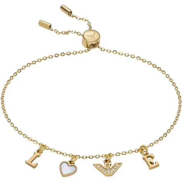 Image of Emporio Armani Ladies Emporio Armani Bracelet - Gold One Size