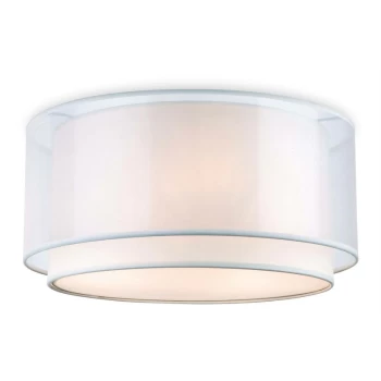 Image of Chicago - 3 Light Flush Light Cream, E27 - Firstlight