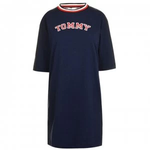 Image of Tommy Bodywear Long Sleeve Nightdress - Navy Blazer