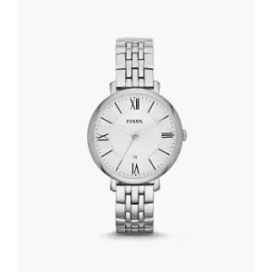 Image of Fossil Womens Jacqueline Stainless Steel Watch - Silver