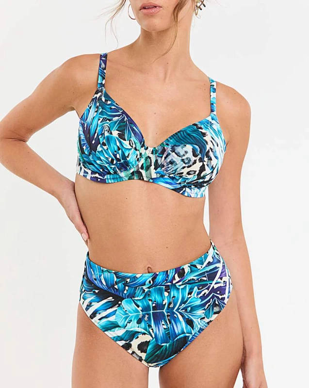 Image of Fantasie Fantasie Kabini Oasis Bikini Brief Agean Female XL LO57104