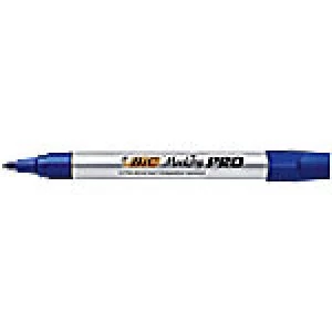 Image of BIC Permanent Marker Marking PRO Bullet 1.1mm Blue 12 Pieces