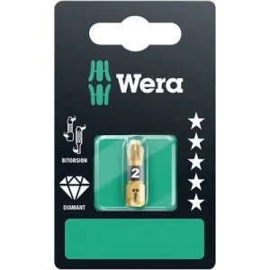 Image of Wera 855/1 BDC SB SiS Philips bit PZ 1 Tool steel DLC coated D 6.3