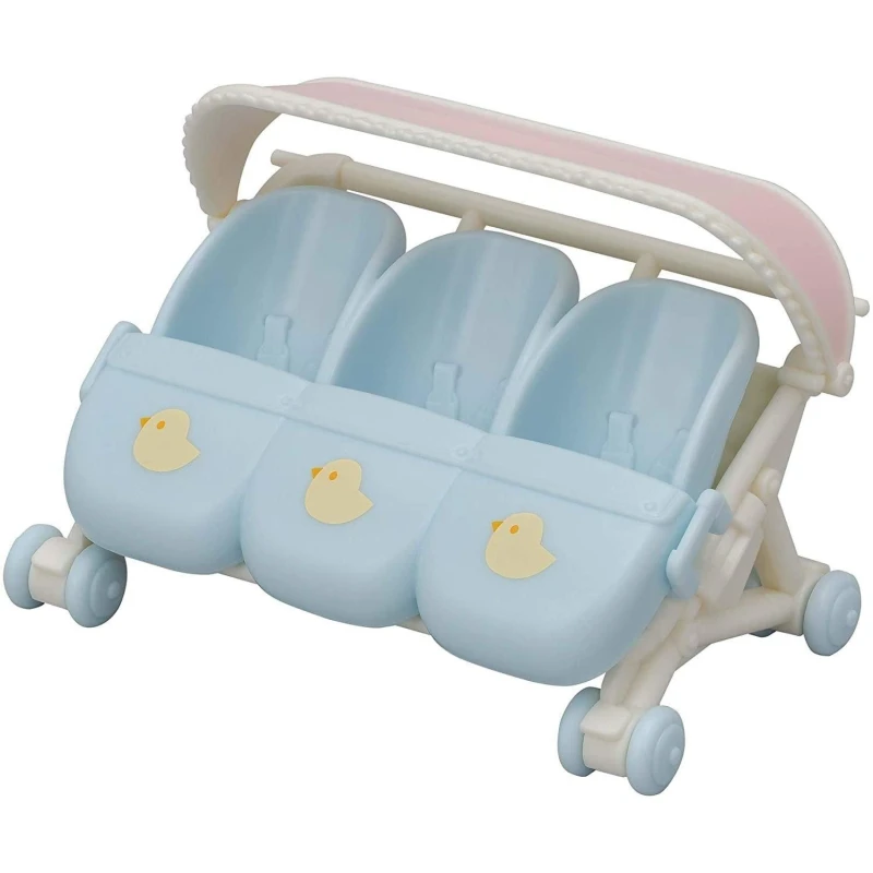 Image of Sylvanian Families Triplets Stroller Multi