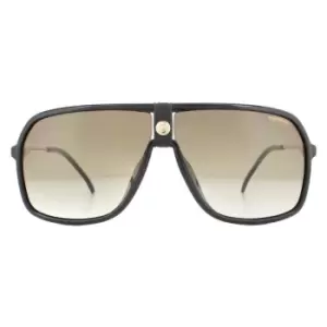 Image of Carrera Rectangle Black Gold Brown Gradient Sunglasses