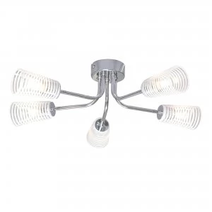 Image of Litecraft Polo Chrome Ceiling Light