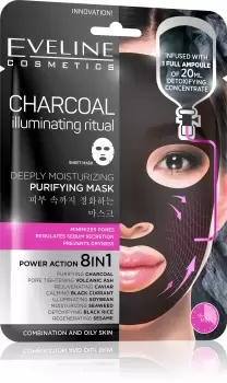 Image of Eveline Charcoal Moisturizing Purifying Mask