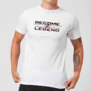 Image of Avengers Endgame Become A Legend Mens T-Shirt - White
