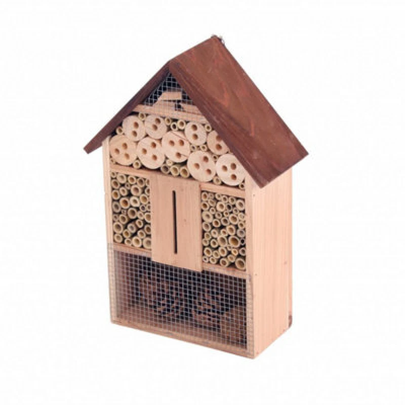Image of Oypla Wooden Wildlife Insect Hotel Habitat Brown unisex