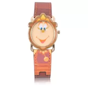 Image of Disney Beauty and the Beast Cogsworth Antique Goldtone Analog Watch - Zavvi Exclusive