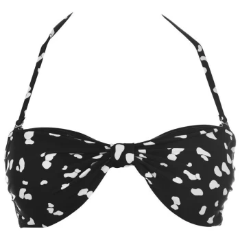 Image of Jack Wills Harptree Bandeau Bikini Top - Black