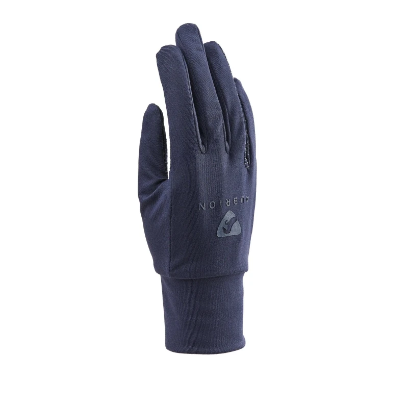 Image of Aubrion Patterson Thermal Riding Gloves in Navy Size: Small Navy Unisex S