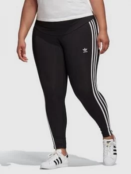 Image of Adidas Originals 3-Stripes Plus Size Tight - Black