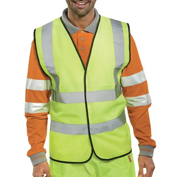 Image of Hi Visibility Vest EN ISO20471 Saturn Yellow Medium WCENGM