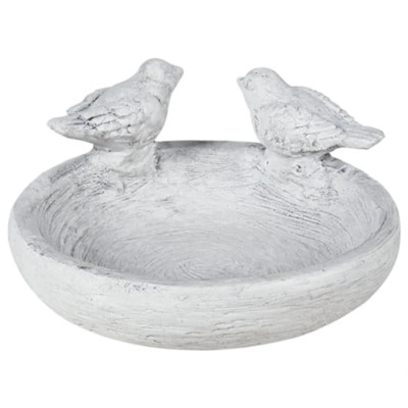 Image of Beliani Bird Bath Mamou Bird Grey