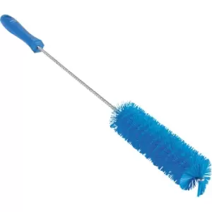 Image of Vikan Pipe brush with handle, hard, Ø 40 mm, pack of 15, blue