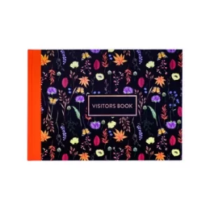 Image of Pukka Pad Bloom Visitors Book Black 9687-BLM
