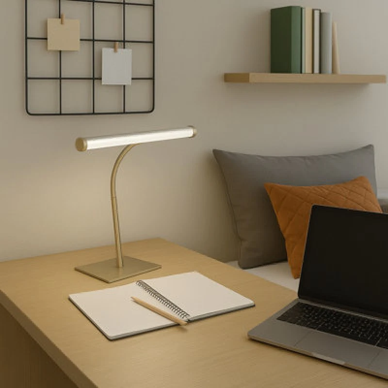 Image of Eglo Riccione LED Tuneable White Desk Lamp, Satin Nickel